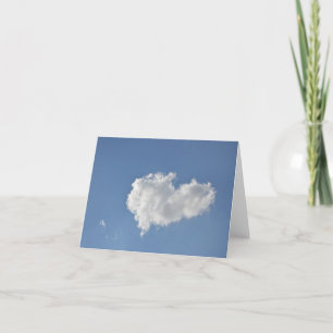 Heart Cloud Blank Note Card