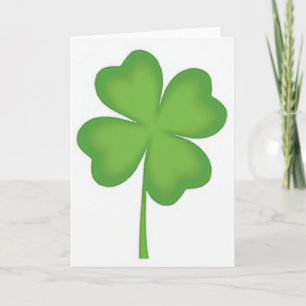 Heart Clover Green Card