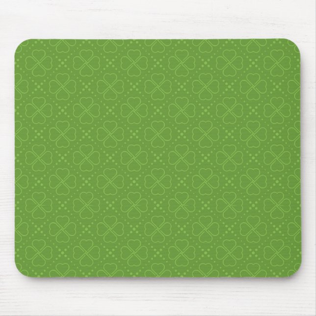 Heart Clover Pattern Mouse Mat (Front)