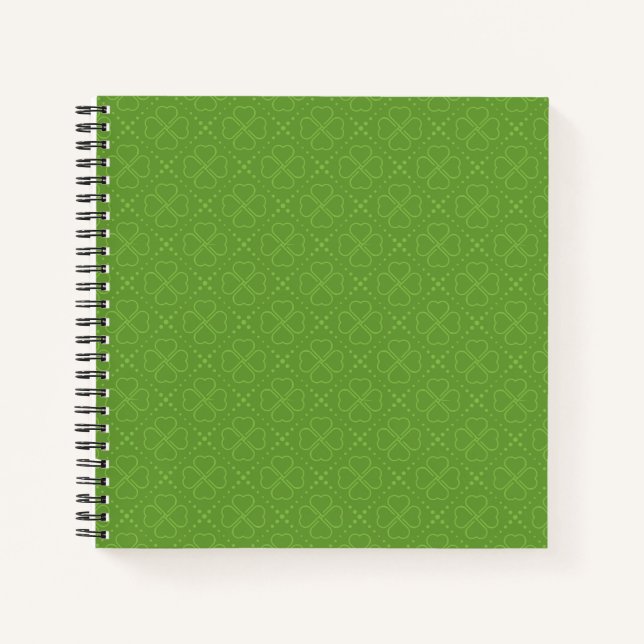 Heart Clover Pattern Notebook (Front)