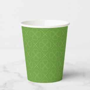 Heart Clover Pattern Paper Cups