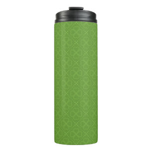 Heart Clover Pattern Thermal Tumbler