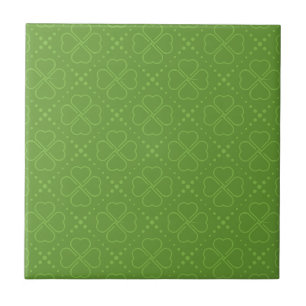 Heart Clover Pattern Tile