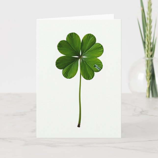 Heart Clover Serenity Card (Front)