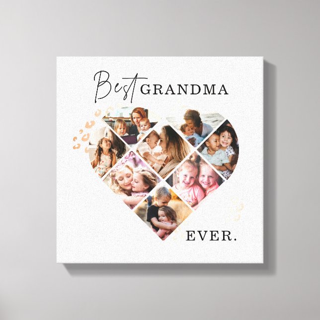 Heart Collage Canvas Print (Front)