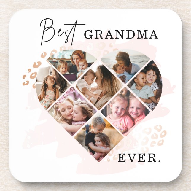 Heart Collage Coaster (Front)