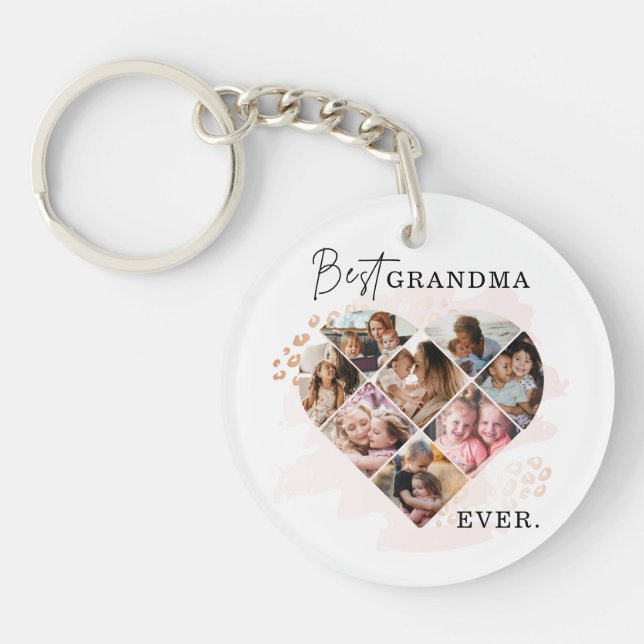 Heart Collage Key Ring (Front)