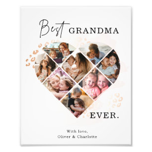 Heart Collage Photo Print