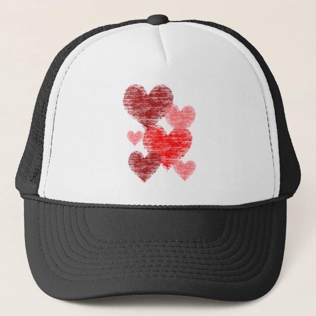 Heart Collage Trucker Hat (Front)
