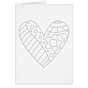 Heart Colouring Design