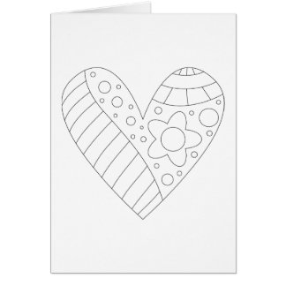 Heart Colouring Design