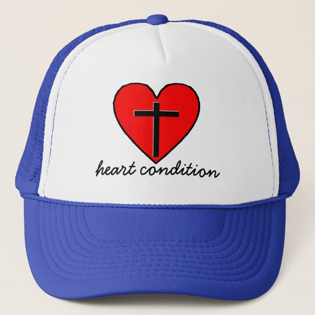 heart condition trucker hat (Front)