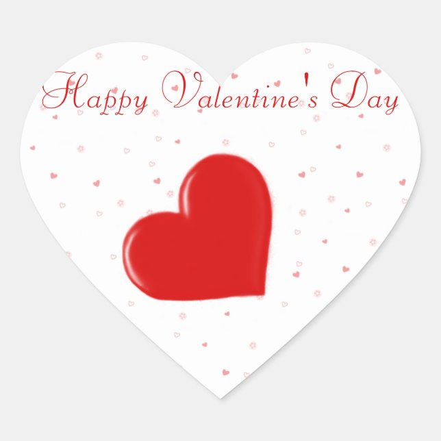 Heart Confetti Sticker (Front)