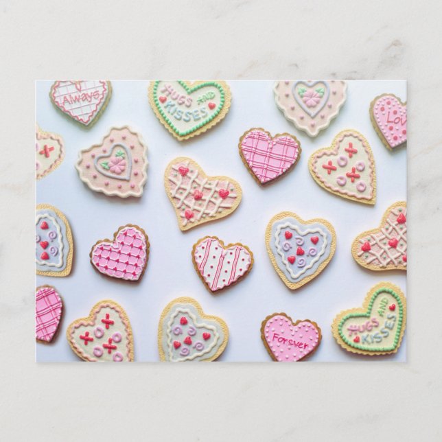 Heart cookie postcard (Front)