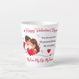 Heart & Couple Valentine Mug Perfect Gift for Wife