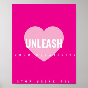 Heart Creativity Poster Artist Non AI