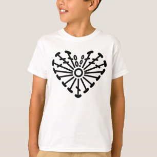 Heart Crochet Chart Pattern T-Shirt