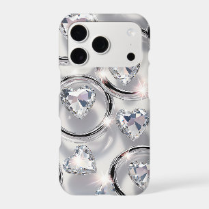 Heart Crystal Ring iPhone Case   Y2K Bling