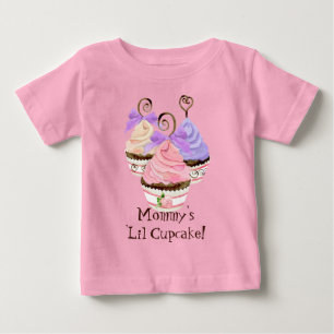 Heart Cupcake Trio "Mummy's 'Lil Cupcak" - T-shirt