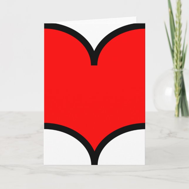 Heart - customised card (Front)