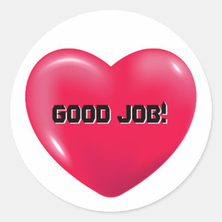 Heart Customized Affirmation Teachers Classic Round Sticker