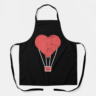 Heart Cute Hot Air Balloon Apron