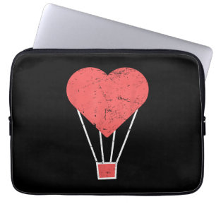 Heart  Cute Hot Air Balloon Laptop Sleeve