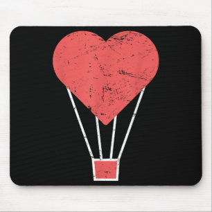 Heart Cute Hot Air Balloon Mouse Mat