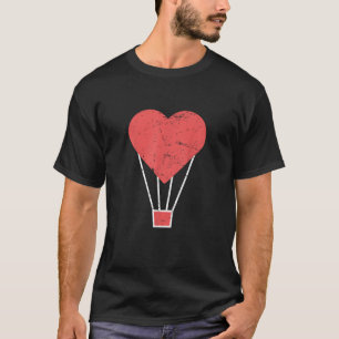 Heart  Cute Hot Air Balloon T-Shirt