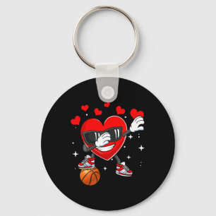 Heart Dab Dance With Bysketbyll Byll Valentines Da Key Ring