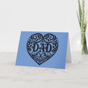 Heart Dad Father's Day Greeting Card