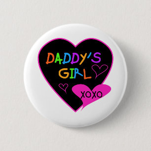 Heart Daddy's Girl T Shirts and Gifts 6 Cm Round Badge