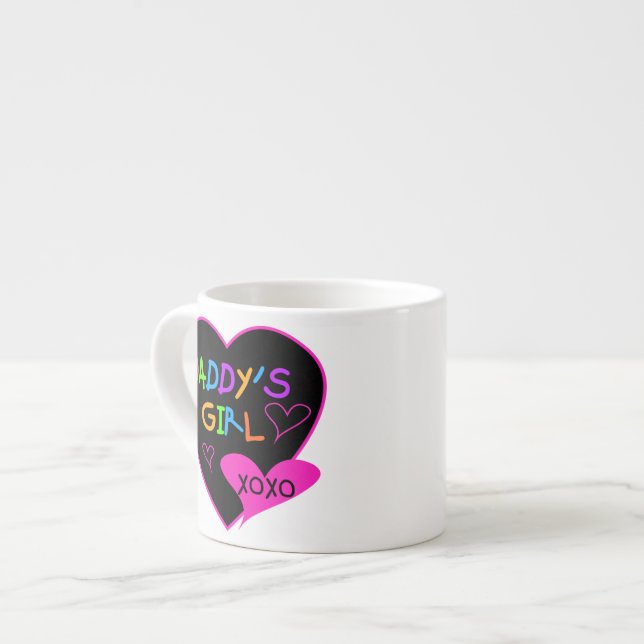 Heart Daddy's Girl T Shirts and Gifts Espresso Cup (Front Left)