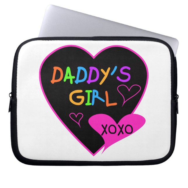 Heart Daddy's Girl T Shirts and Gifts Laptop Sleeve (Front)