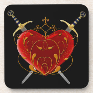 Heart & Daggers Coasters