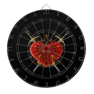 Heart & Daggers Dart Board