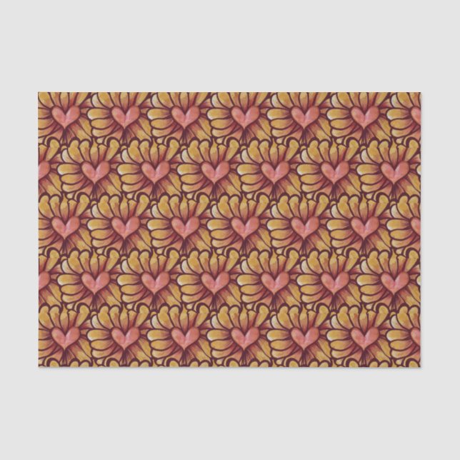 Heart Daisy Tissue Paper (Front)
