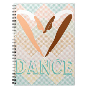 heart DANCE, LOVE dance. Notebook