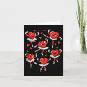 Heart Dancing Ballet Valentines Day Ballet Teacher Card