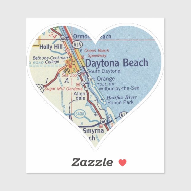 Heart Daytona Beach Map (Sheet)