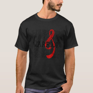 Heart Defect Warrior Stroke Survivor Heart Disease T-Shirt