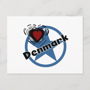 Heart Denmark Postcard