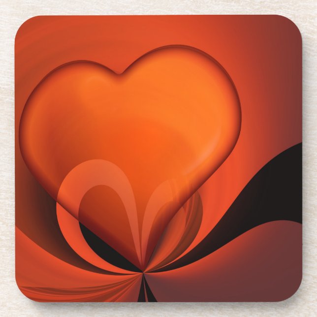 Heart Design Coaster (Front)