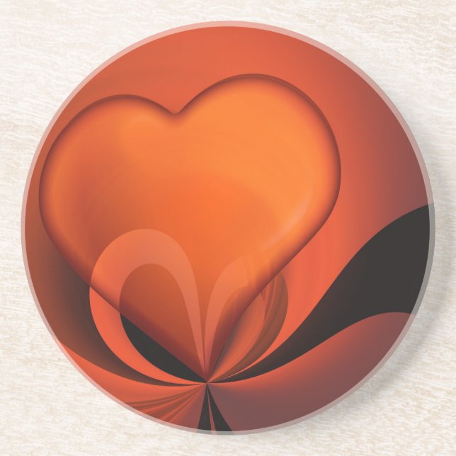 Heart Design Coaster (Front)