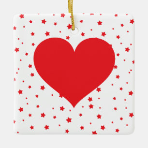 Heart design - Customise your own Ceramic Ornament