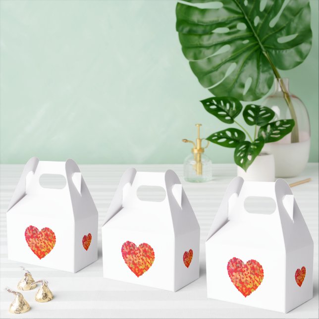 Heart Design Favor Box (Multiple)