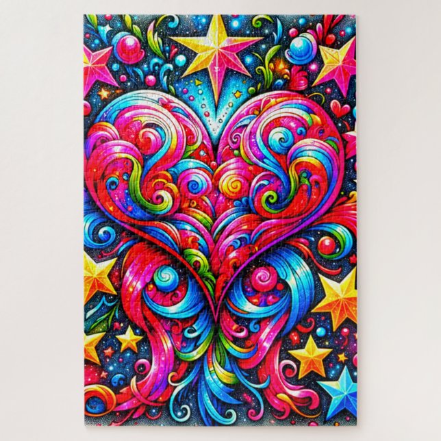 Heart Design Jigsaw Puzzle (Vertical)