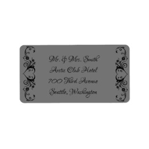 Heart design label