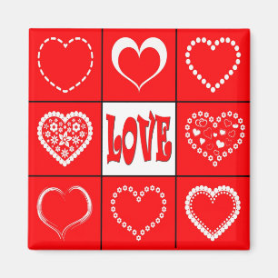 Heart design magnet