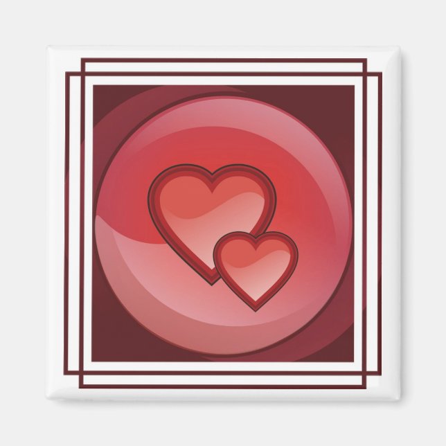 Heart Design Magnet (Front)